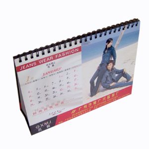2012 professional commercial Glossy Desk Table Customized Calendar Printing