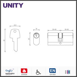 Alu Oval Cylinder Lock Single Cam Polish Chrome Economic Solution