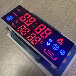 Customized 7 Segment LED Display Common anode Ultra Red/Blue for Gas Cooker