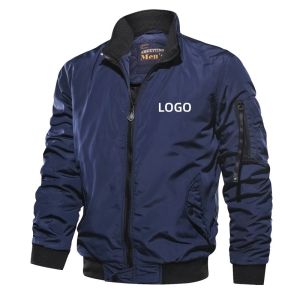 Custom Men's Clothes 2023 Fall Winter Men's Jacket Windproof Autumn Long Sleeve