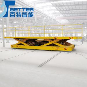 Flexible Scissor Lift Trackless Transfer Cart with Wireless Remote Control