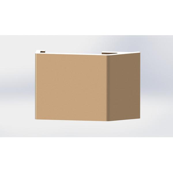 Champagne Color Anodized Aluminum Profiles , Electrophoresis Aluminum Profile For Handle