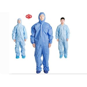 Cheap Breathable Elastic Cuffs 30gsm Disposable Protective Coveralls,disposable protective suits for sale