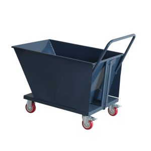 Quick Attach Steel Forklift Dumpster Hopper Tipping Bin Self Dumping Forklift