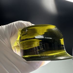 Synthetic Lab Created Free Cut Green Sapphire Single Crystal Raw Material For