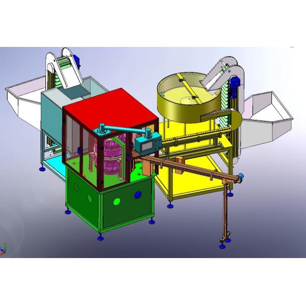Full Automatic High Speed Push Pull Cap Assembly Machine With Speed 200 Pieces