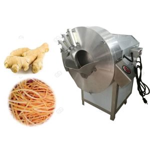 Spiral Carrot Strips Machine , Automatic Ginger Shredder Machine 1-8mm