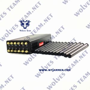 Handheld 12 bands Signal Jammer Mobile Phone GSM CDMA 3G 4G 5G WIFI GPS VHF UHF