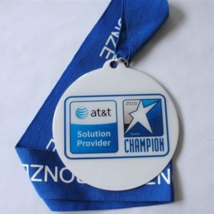 Soft enamel colors Custom Made Emblems with Ribbons / lanyard