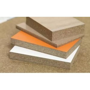 Poplar Particle Board Laminated Sheet , E1 Glue Pallet Compressed Particle Board
