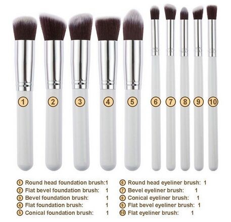 Quality 10 in1 the same style with Sigma make up tool brush set wholesale