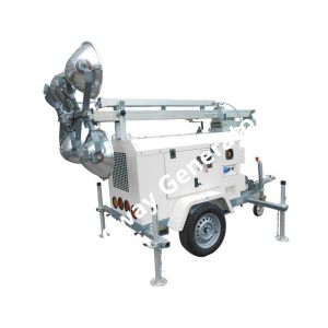 5.5m Height 200W LED Mobile Light Tower Mechanical Lifting