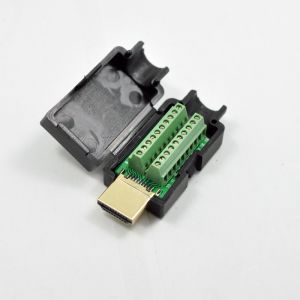 HDMI Male Jack to Screw Terminal Block Breakout Board Adapter
