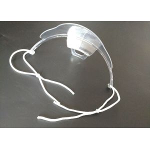 PET clear plastic Nose And Mouth Face Shield For Catering Service