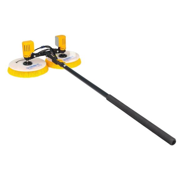 Quality 3.5 M Regulable Electric Double-Disc Rotary Brush for Solar Panel Cleaning High Pressure Cleaning wholesale