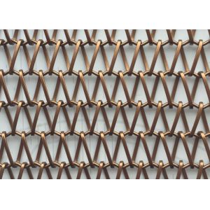 Decorative Link Spiral Weave Mesh Rust Proof Antique Brass