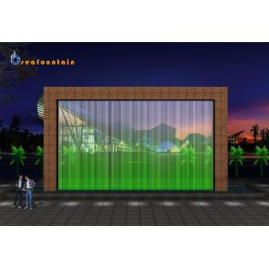 Led Light Artificial Waterfall Fountain