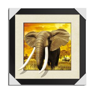 Custom Lenticular Image Printing For Gift , 5d Animal Collage Poster 15.7x15.7