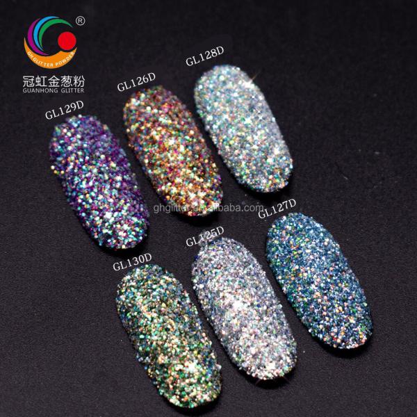 Bulk Polyester Iridescent Rainbow Confetti Glitter Hexagonal Sequins