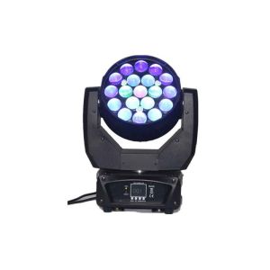 Zoom LED Moving Head Light 12w Rgbw 4in1 Bee Eye Led Bem Wash For Recreation
