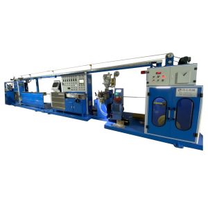 Material ETFR / FEP / PFA Cable Extruder Machine For Copper Wire