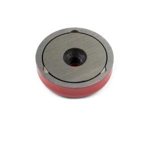 Red Shallow Pot Alnico 5 Magnets With Countersunk Hole