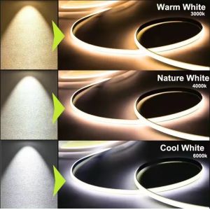 DC24V 10mm CRI90 Flexible COB Led Strip with High Density and Constant Current