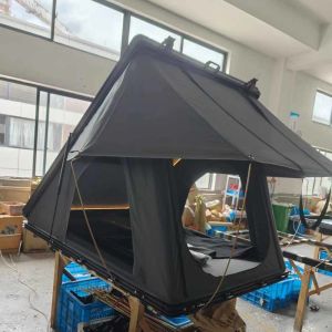 3-4 Person Easy Install Rooftop Clamshell Tent Hard Cover Rooftop Tent