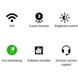 Shopping Mall And Restaurant Advertising LED Poster Screen With Definition