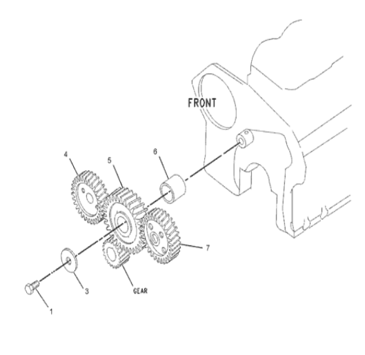 5I-7611 5I7611 Idler Gear Excavator Engine Parts Fit For 320B 312C