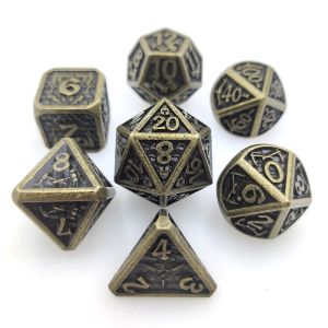 Pokemon Wear Resistant Metal RPG Dice Sharp Practical Tabletop Gaming Polyhedral