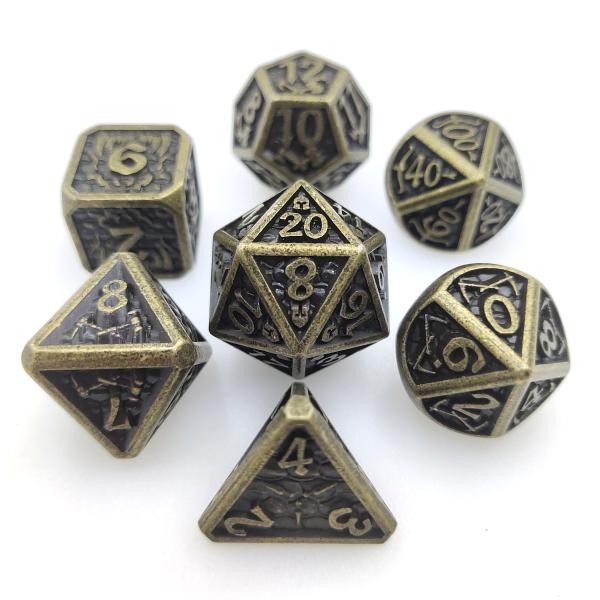 Pokemon Wear Resistant Metal RPG Dice Sharp Practical Tabletop Gaming Polyhedral