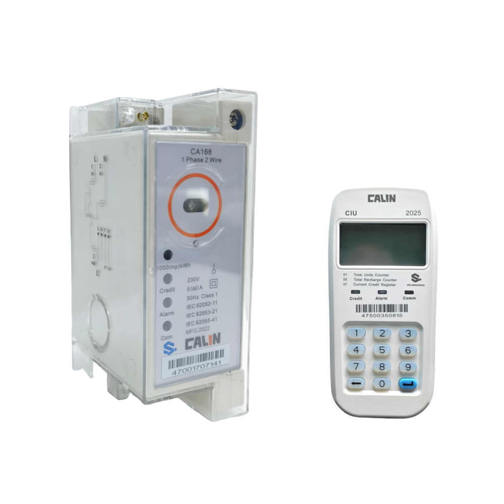 Cheap 1 Phase 470mHz STS Din Rail Power Meter Credit for sale