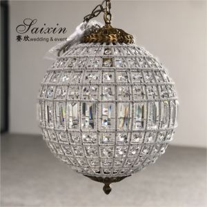 Round Crystal Ball Chandelier Lighting Fixture Lamp Chandeliers Ceiling 60cm