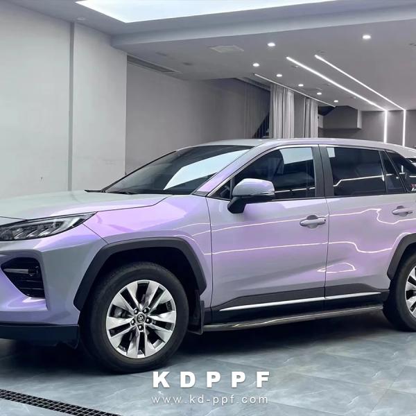 Magic Gray Purple Self Healing Color Paint Protection Film Anti Scratch TPU PPF with 70°C Recovery 8mil Car Film