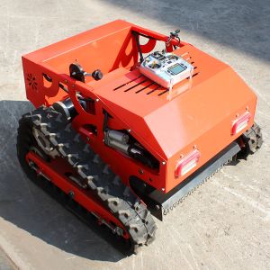 Cheap Gasoline Crawler Robot Lawn Mower Self Propelled Remote Control Walking Tractor Garden Grass Cutting Machine for sale