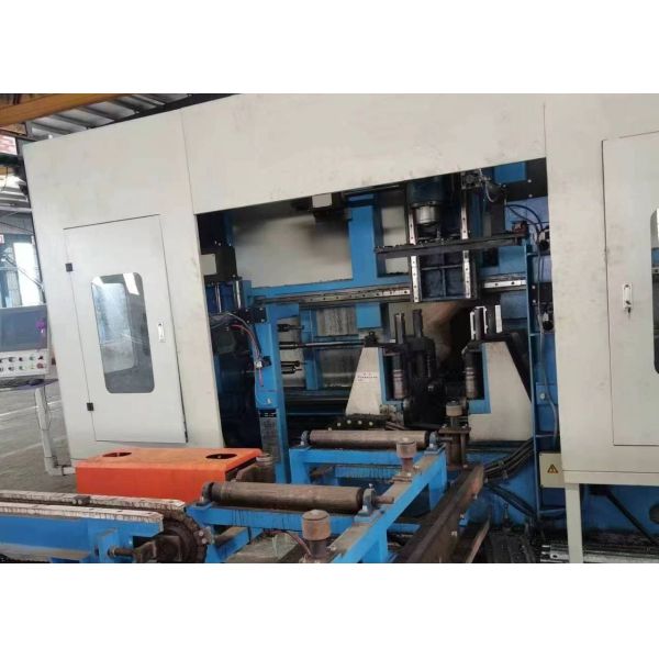PLC Control Method CNC 3D I Beam Drilling Shearing Machine Line 3×11KW Motor Power