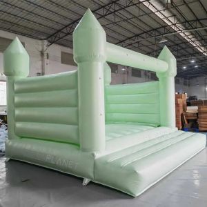 Kids Light Green Bounce House Jumping Bouncy Castle Inflatable Bouncer