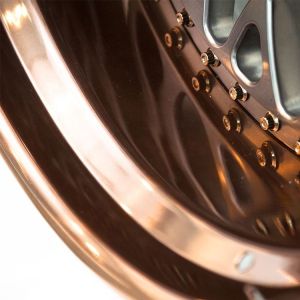 Customized wheel brushed bronze polished forged wheels 3 piece deep dish rims