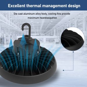 200W LED UFO High Bay Light 50000H CCT Adjustable IP65