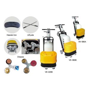 4KW Terrazzo Granite Stone Floor Polisher , Concrete Leveling Machine