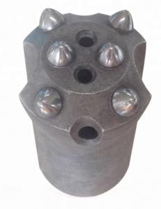 China 36mm 11 Degree Button Drill Bit , Hard 6 Buttons Tapered Rock Button Bit on sale
