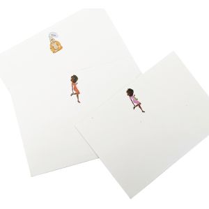 Custom Printing Small Size White Vintage Kraft Paper Envelopes for Thank You