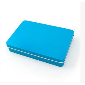 252x185x72mm Large Rectangular Tin Box Custom Cookie Tins Custom Tin Containers