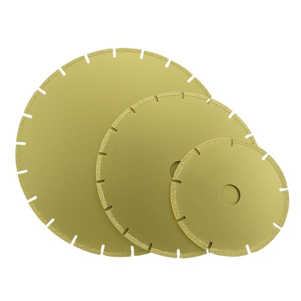 D180mm Industrial Grade Segmented Vacuum Brazed Diamond Saw Blade for Marble