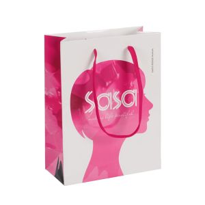 Paper Gift Bags With Handles , Retail Carrier Bags Customized Brand Name
