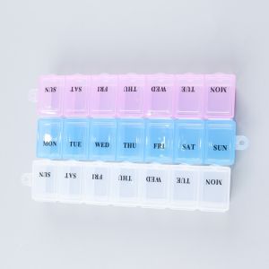 Cheap 7 Days Weekly Pill Box Organizer PP Plastic Material Easy To Carry for sale