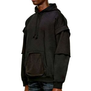 China GRS 50 Cotton 50 Polyester Unisex Plain Hoodies Printed For Jogging Running on sale