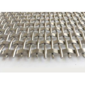 SS316 Natural Colour Weave Mesh Decorative Wire Mesh Panel For Architectural
