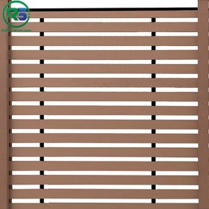 Aspen Slatted Premium Composite Aluminum Fence Panels Horizontal Slats Durable